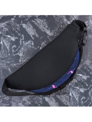 Поясная сумка бананка "Flamingo" синяя