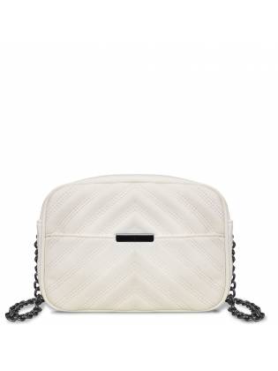 Сумка кроссбоди "Metal" молочная