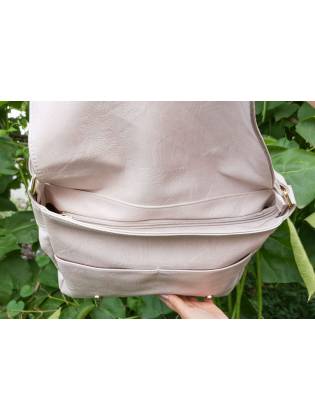 Женская сумка "Shoulder" бежевая