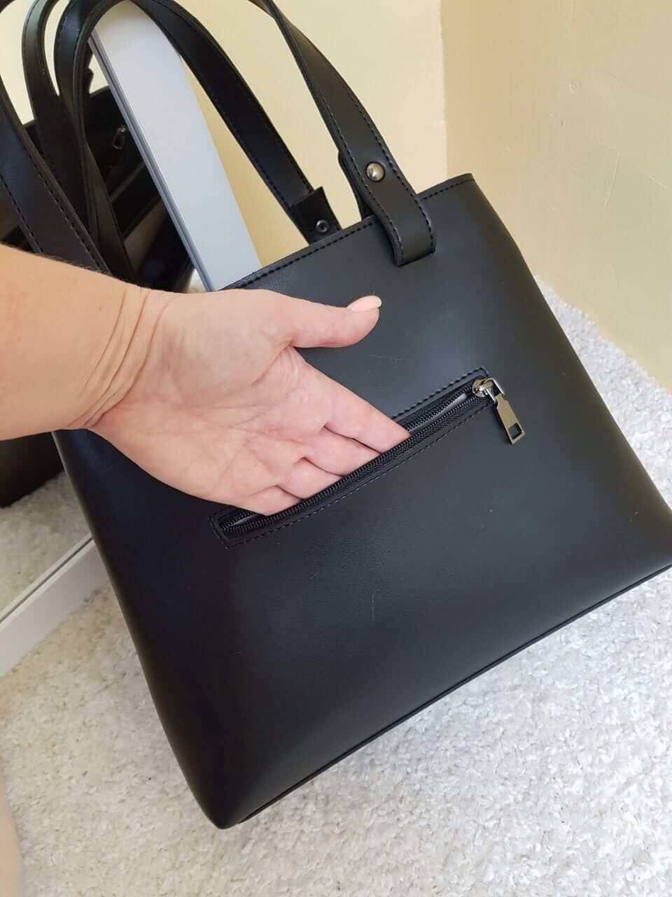 Жіноча сумка "ZIP" чорна