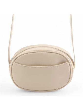 Сумка кроссбоді "Oval" бежева
