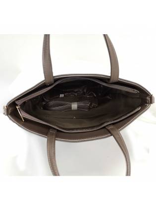 Женская сумка "Oval" серая