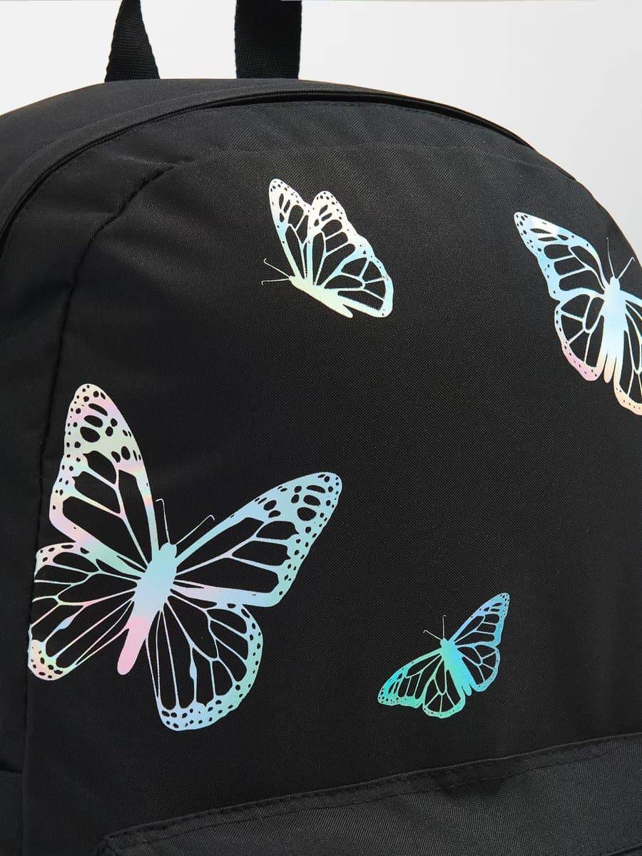 Текстильний рюкзак "Buterfly" чорний
