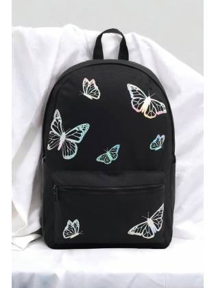 Текстильный рюкзак "Buterfly" черный