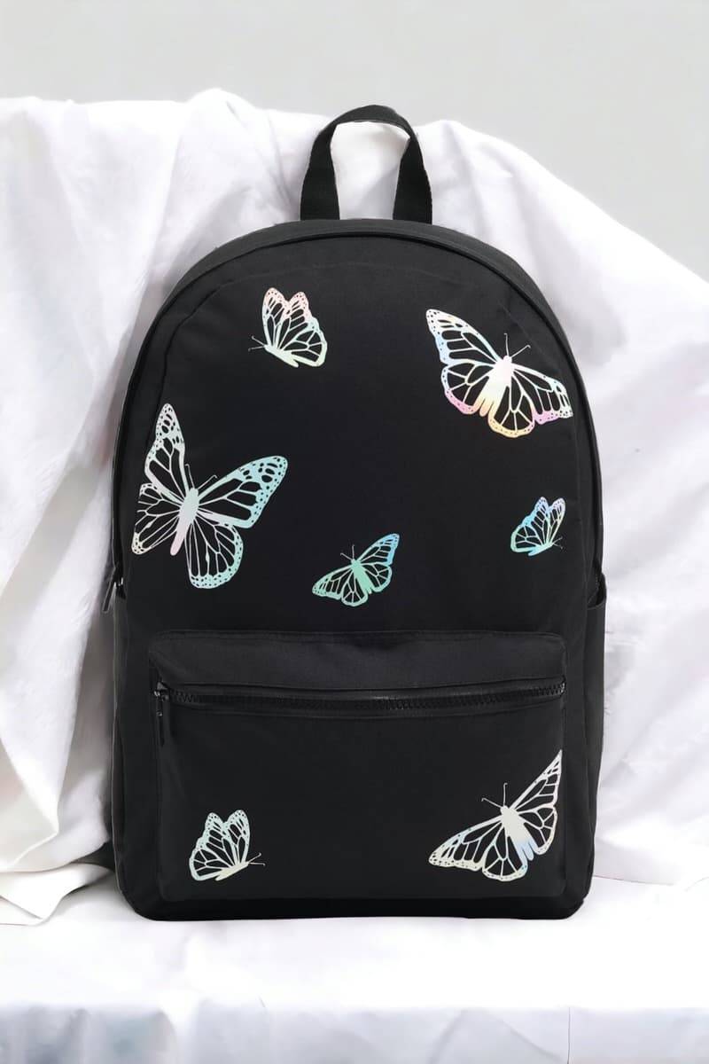 Текстильний рюкзак "Buterfly" чорний