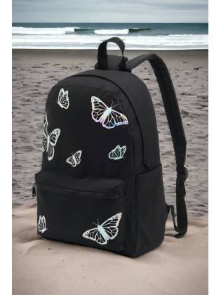 Текстильный рюкзак "Buterfly" черный