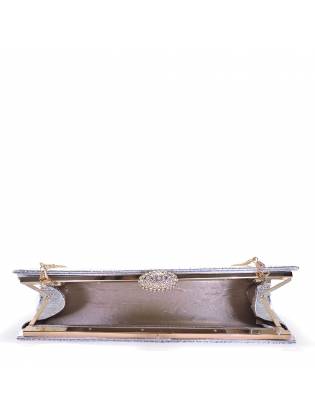 Женский клатч. Серебро. L101SILVER