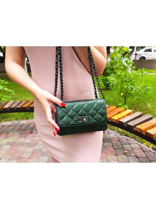 Женская сумка кроссбоди "Chanel" хаки