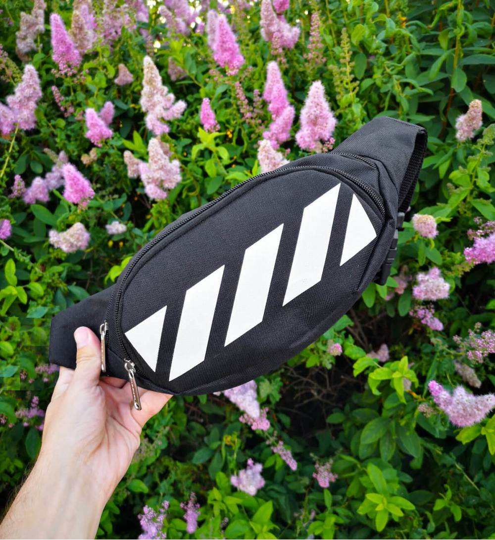 Поясна сумка "Off White" чорна