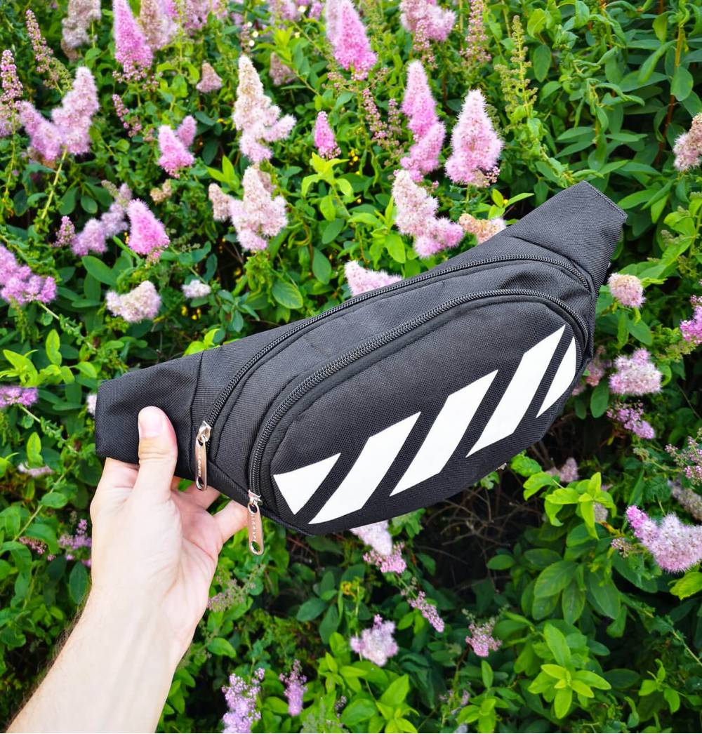 Поясна сумка "Off White" чорна