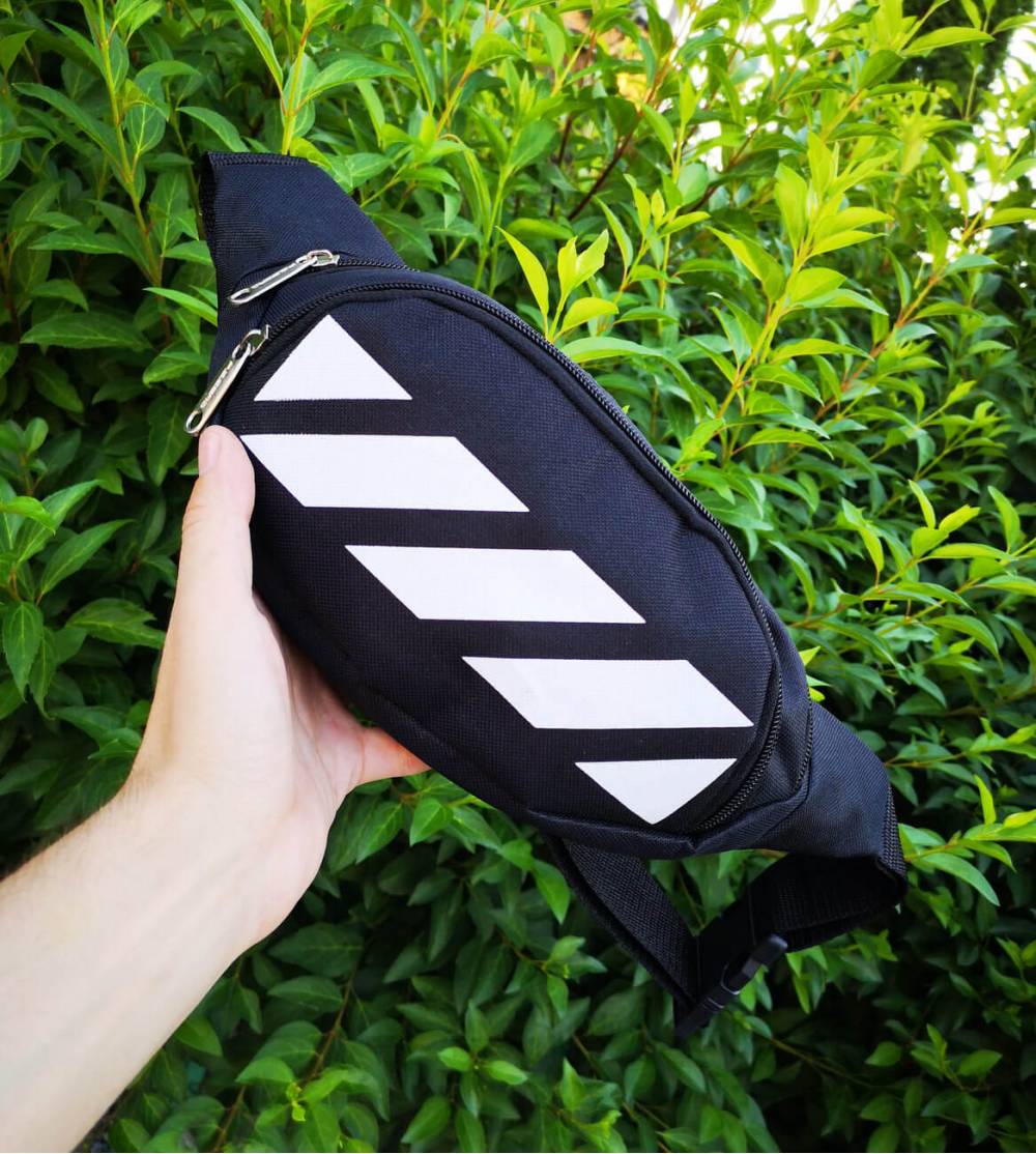 Поясна сумка "Off White" чорна