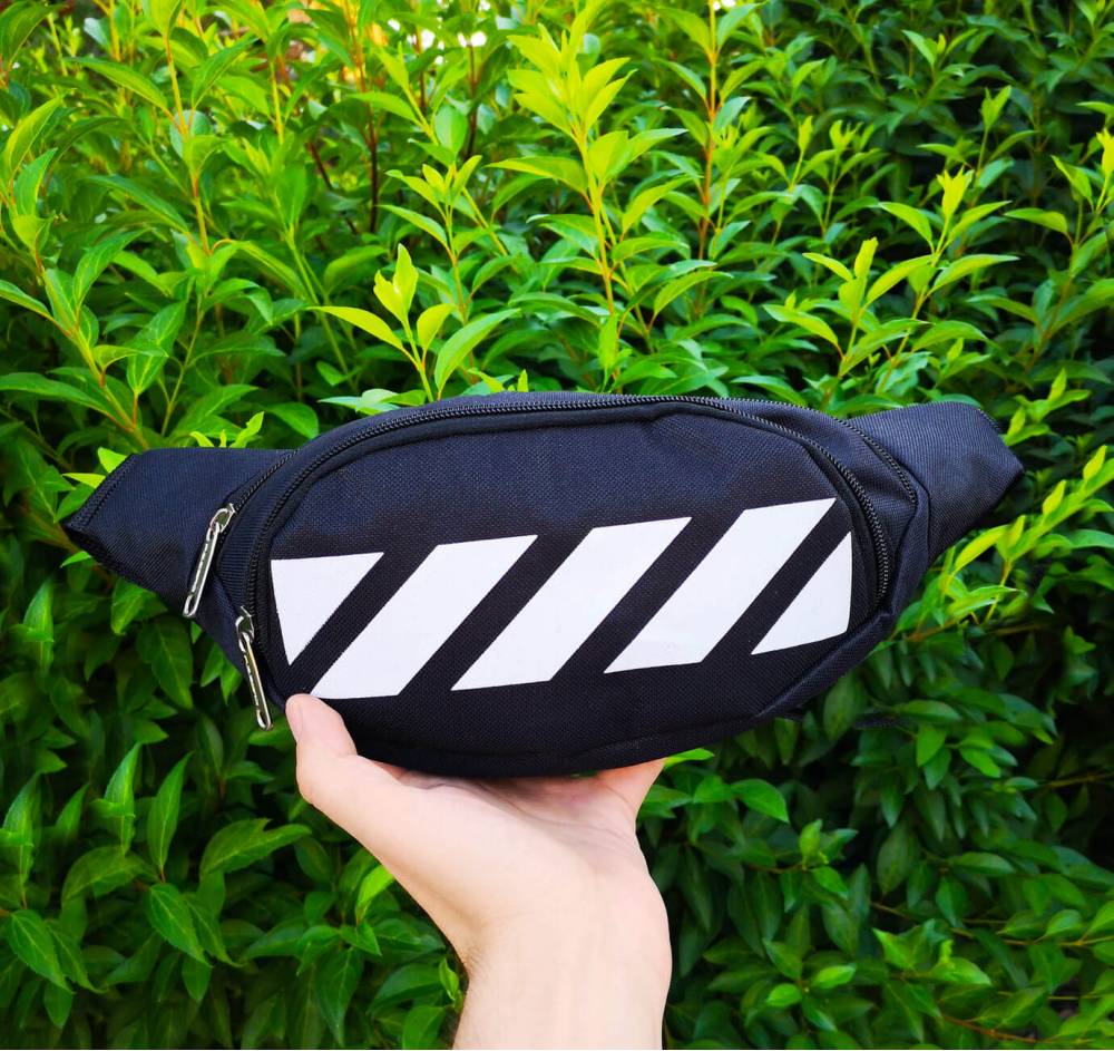 Поясна сумка "Off White" чорна