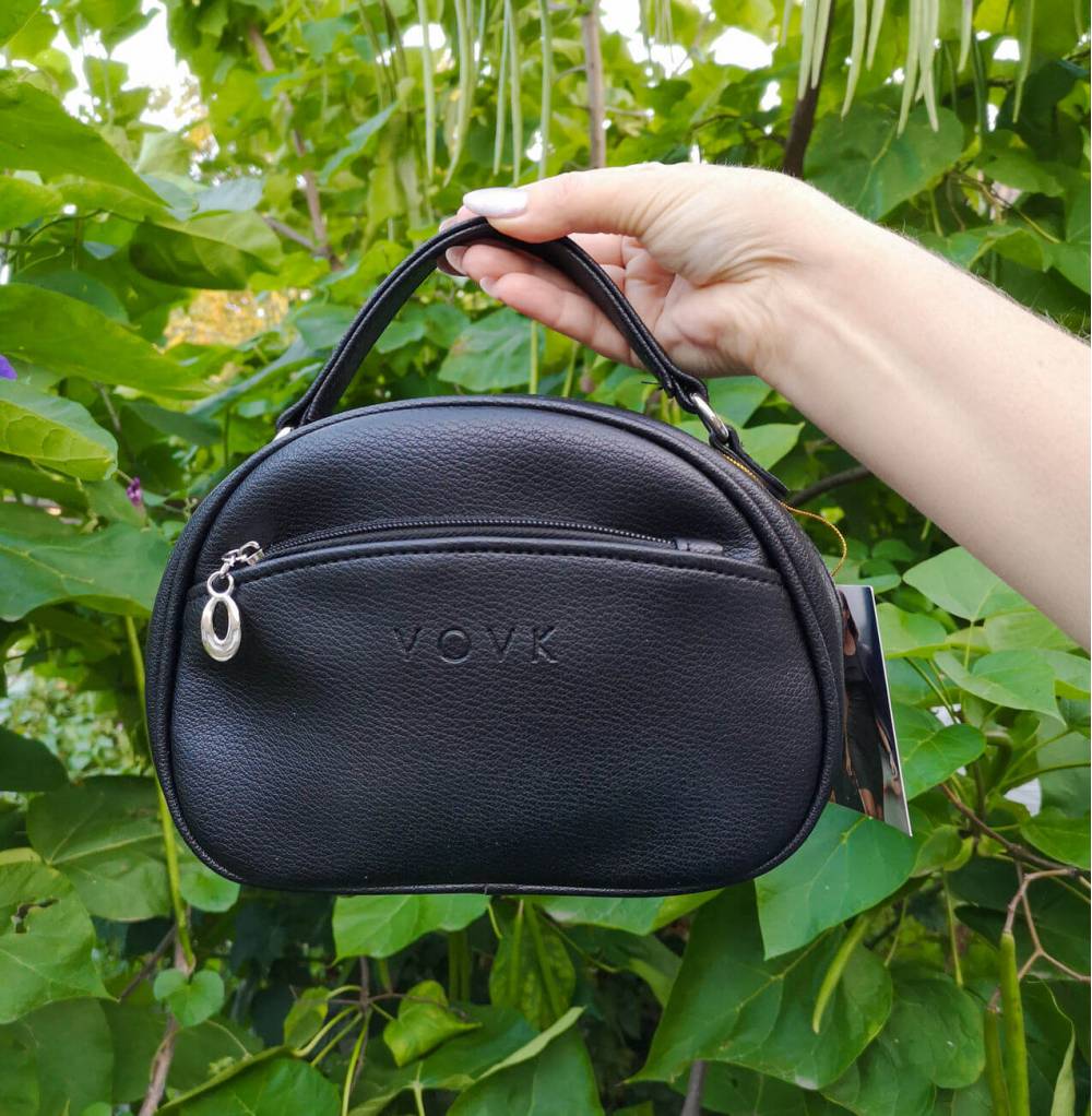 Сумка кросбоді "Oval" чорна