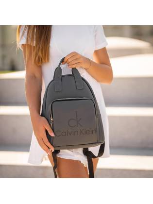 Женский рюкзак "CK" серый