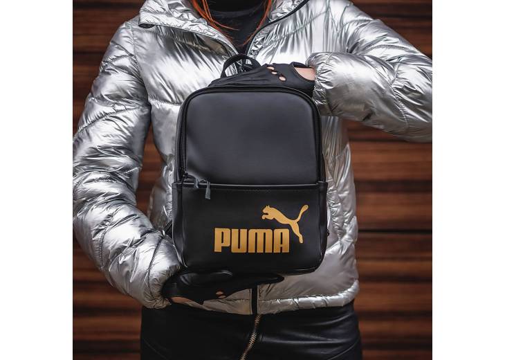 Женский рюкзак "PM" черный с золотом