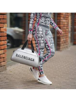 Спортивная сумка "BG" серебро