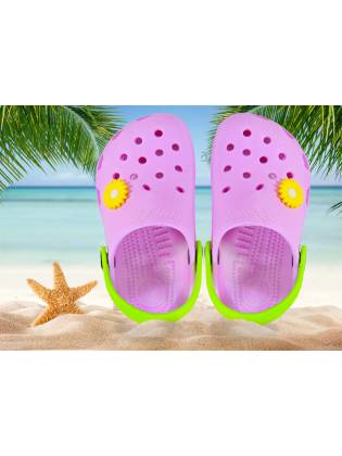 Детские кроксы "Summer" розовые