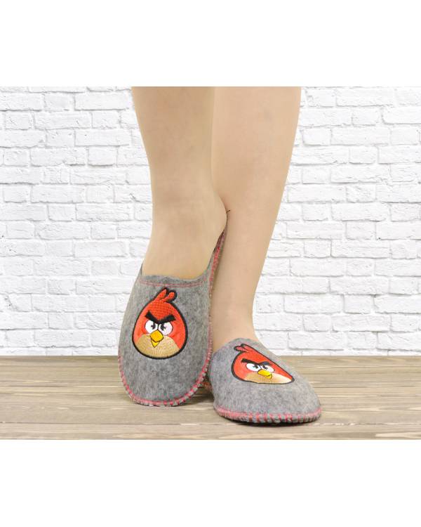Дитячі капці "Angry Birds" сірі