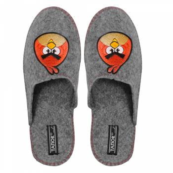 Дитячі тапочки "Angry Birds" сірі Дитячі тапочки "Angry Birds" сірі