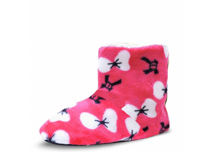 Детские тапочки "Boots" малиновые