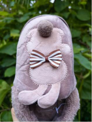 Детские тапочки "Bunny" коричневые