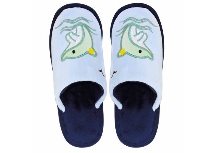Детские тапочки "Dolphin" голубые
