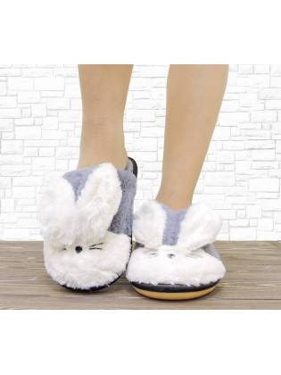Детские тапочки "Bunny-F" серые