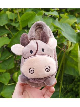 Детские тапочки "Cow" коричневые
