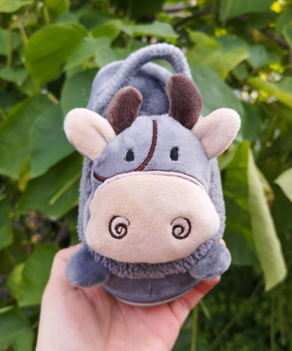 Дитячі капці "Cow" сірі