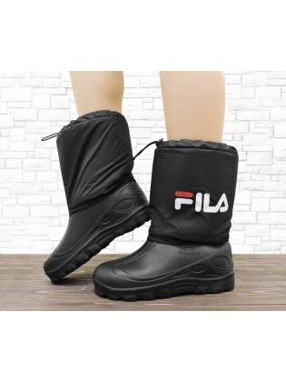Детские дутики "Fila" черные