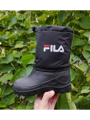 Детские дутики "Fila" черные