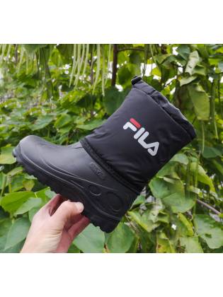 Детские дутики "Fila" черные