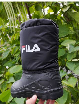 Детские дутики "Fila" черные