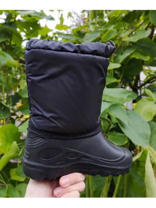 Детские дутики "Fila" черные