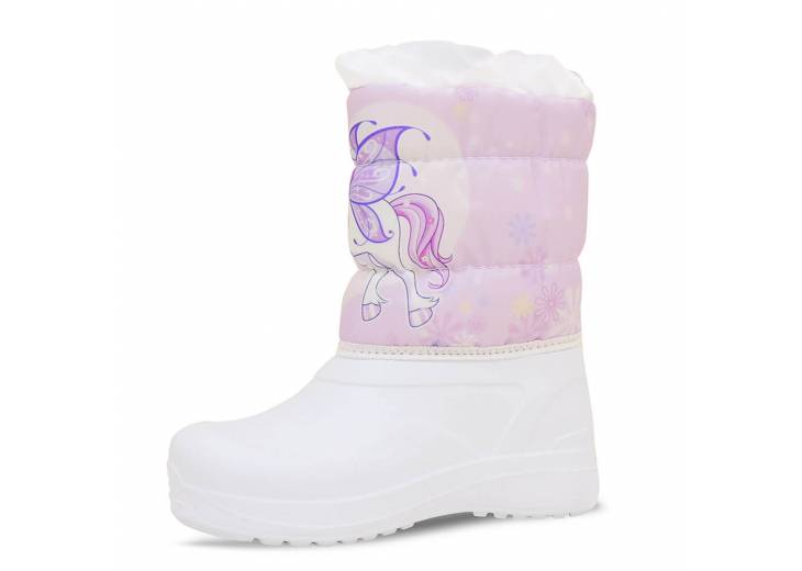 Детские дутики "UniCorn" белые