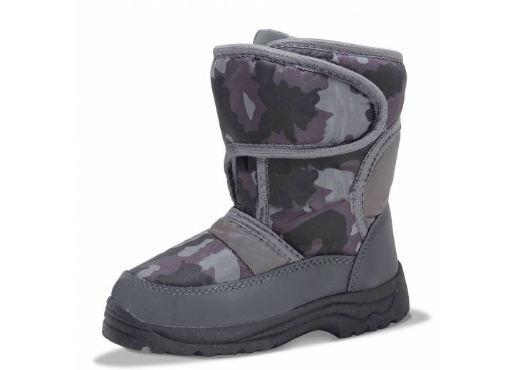 Детские дутики "Military" серые