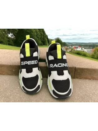 Детские кроссовки "Speed Race" черные с белым