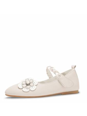 Туфли для девочки 31-36 "Flowie" бежевые