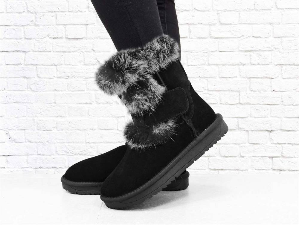 Дитячі уггі "Fur" чорні