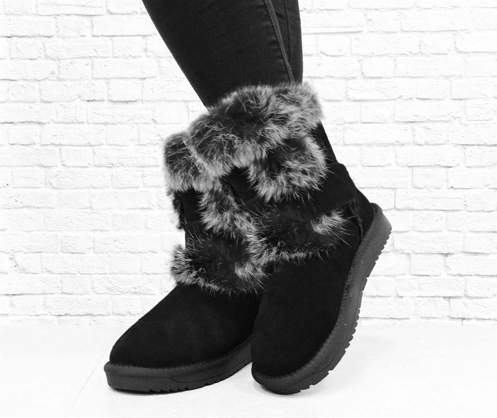Дитячі уггі "Fur" чорні