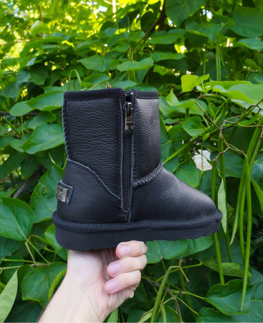 Дитячі уггі "Leather" чорні