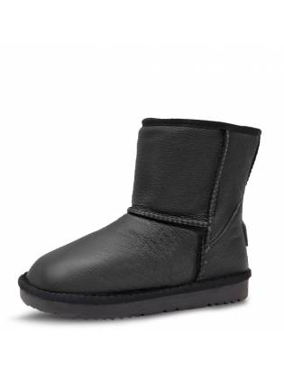 Детские угги "Leather" черные