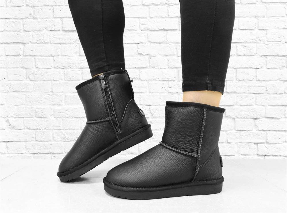 Дитячі уггі "Leather" чорні