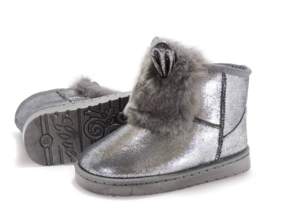 Дитячі уггі "Coat" сріблясті