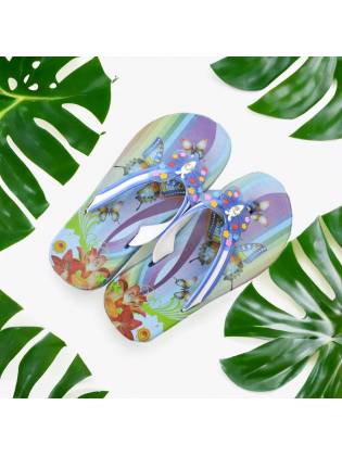 Детские вьетнамки "Butterfly" голубые