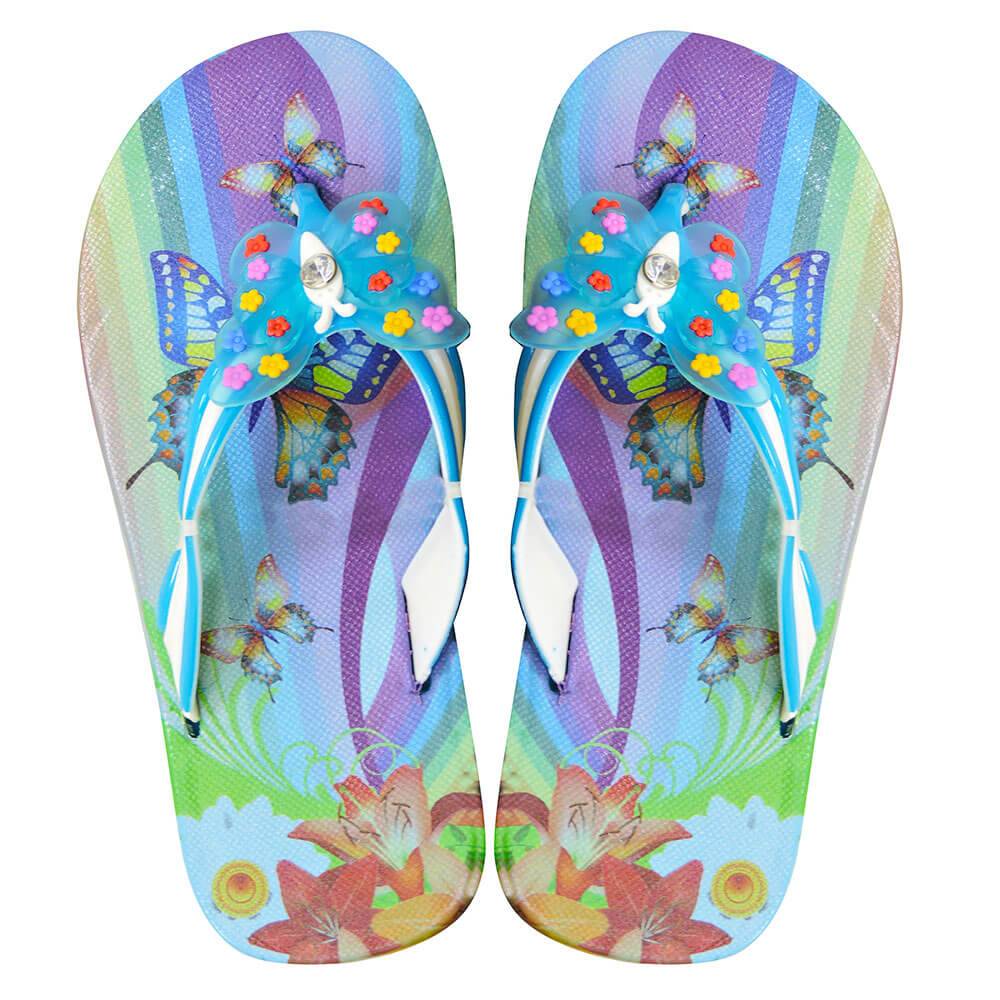 Дитячі в'єтнамки "Butterfly" бірюзові