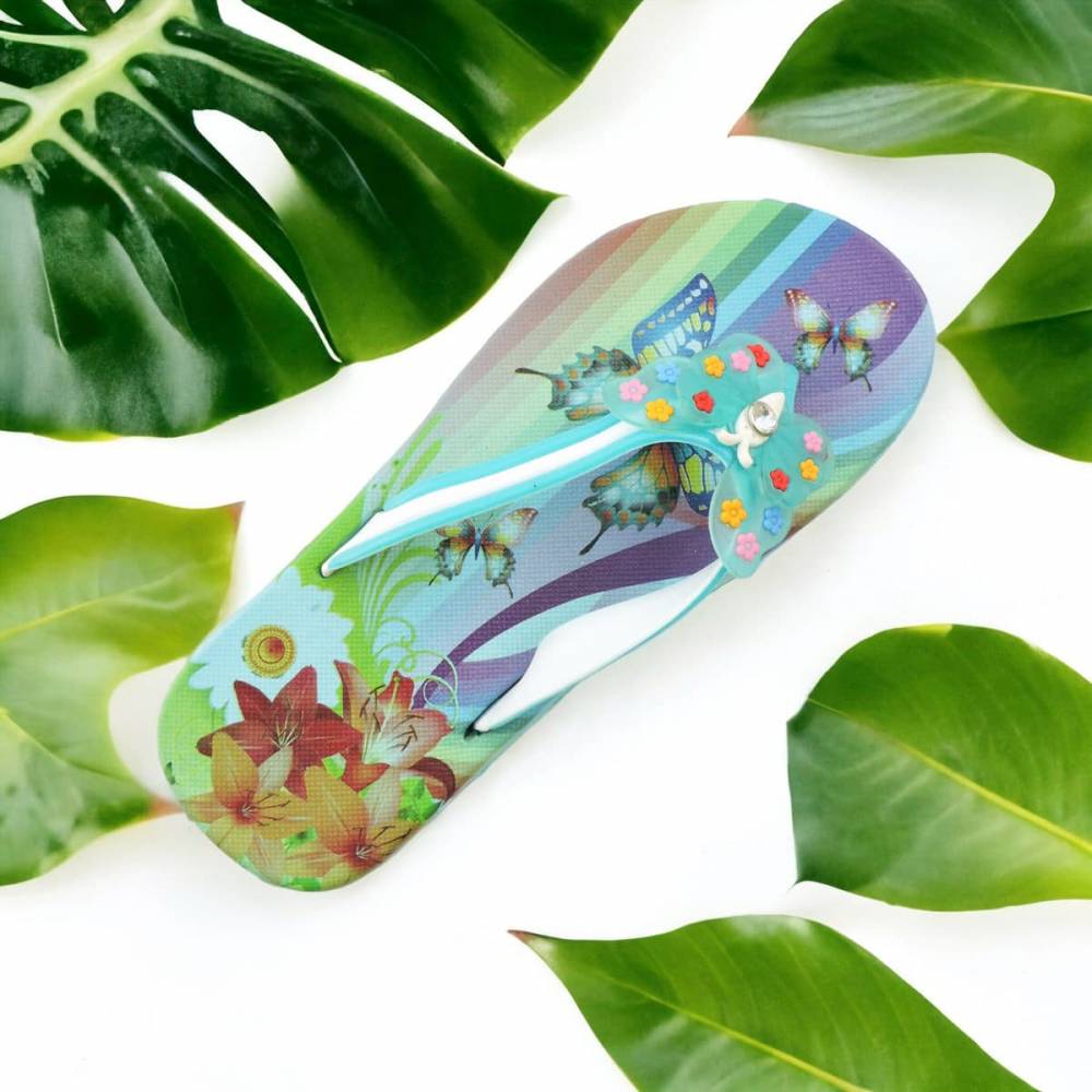 Дитячі в'єтнамки "Butterfly" бірюзові