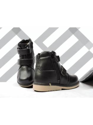 Детские зимние ботинки "Shoens" черные