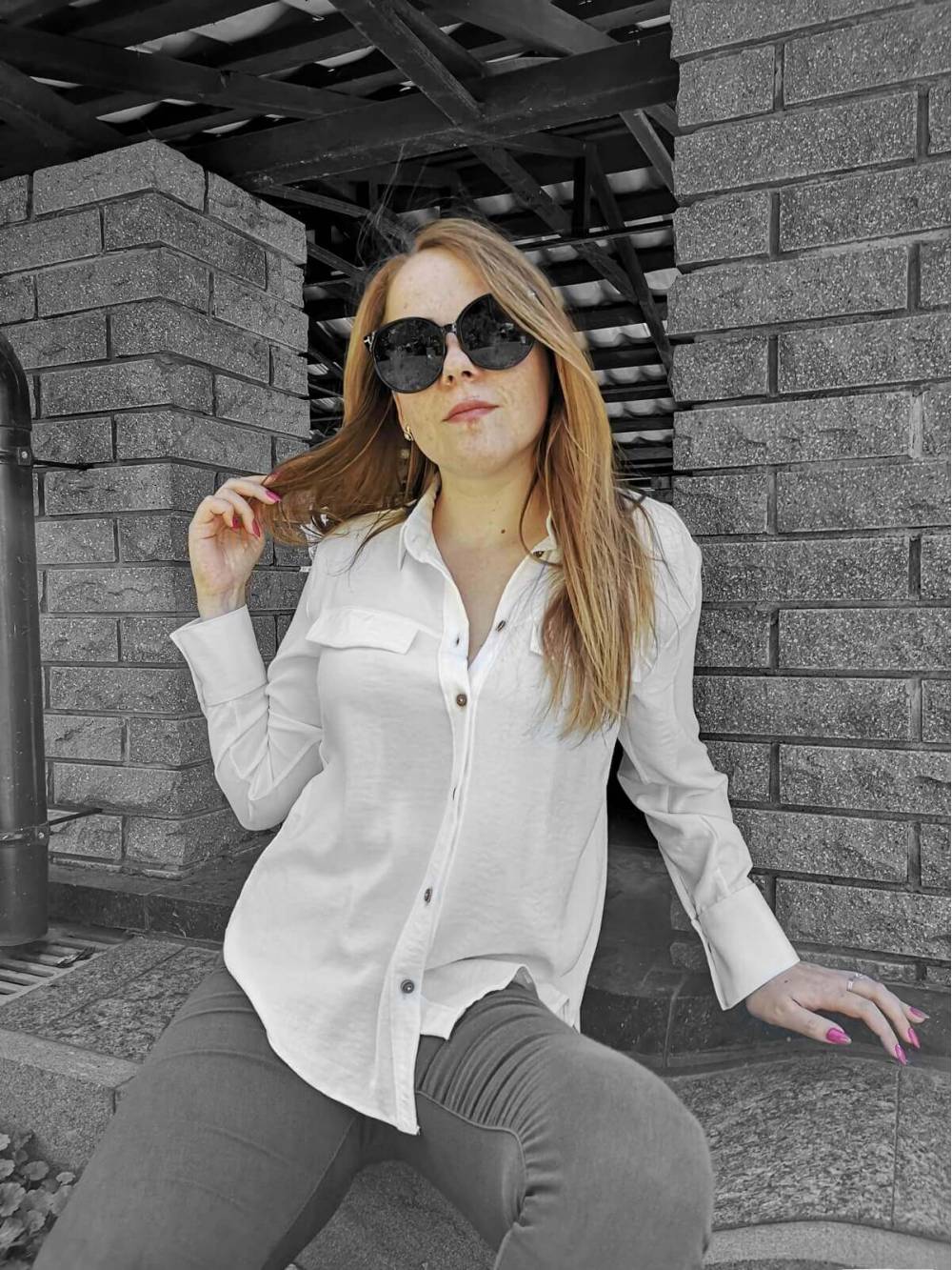 Жіноча блузка "Marit" молочна