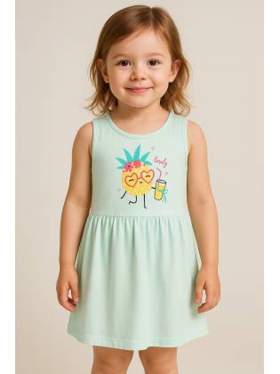 Детское платье "Ananas" мятное